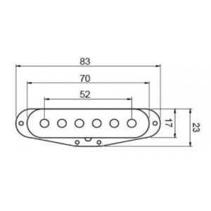 VSN-3 Звукосниматель для электрогитары, сингл, нековый, Smiger