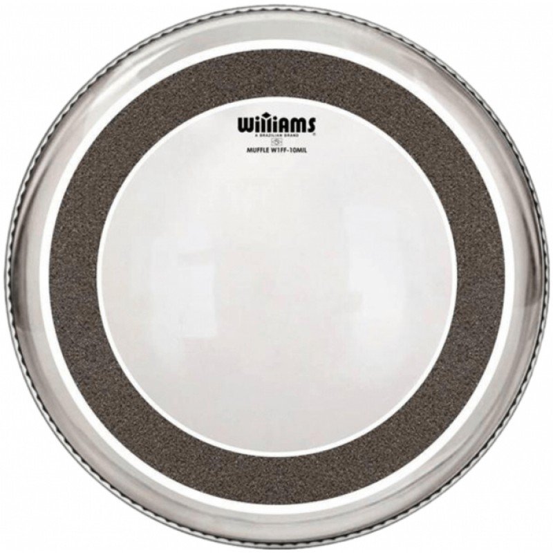 W1FF5-10MIL-22 Muffle Series Пластик для бас-барабана 22", прозрачный, Williams