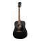W81E-WBAG-BKS Электро-акустическая гитара, черная, с чехлом. Parkwood