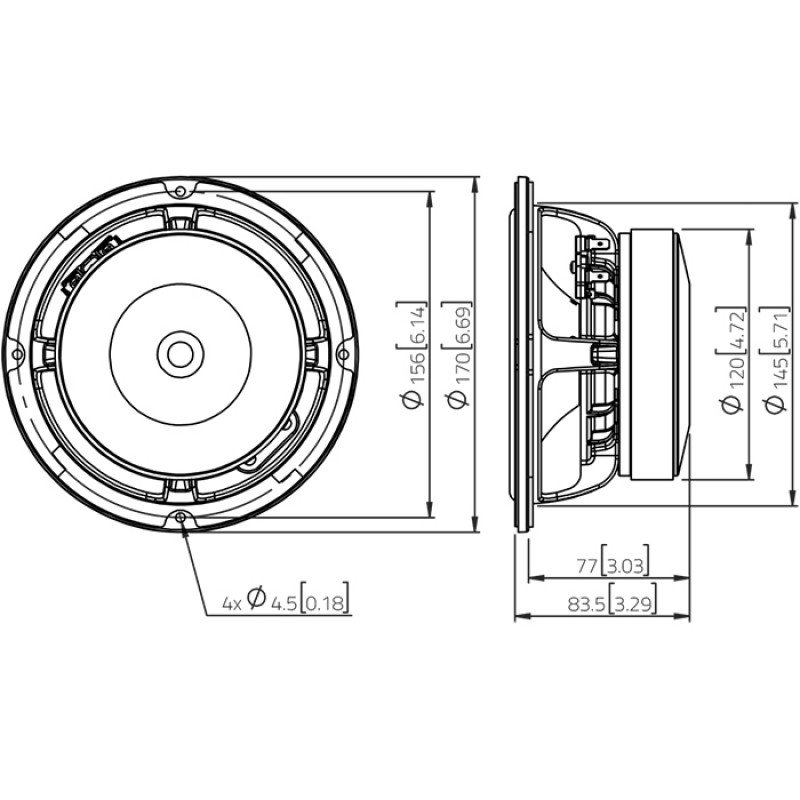 WAF061.80 Динамик 6.5", 300Вт, 8 Ом, Lavoce WAF061.80 Динамик 6.5", 300Вт, 8 Ом, Lavoce