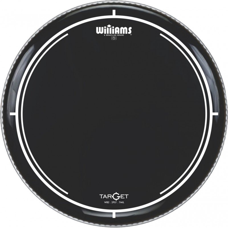 WB2-7MIL-20 Target Series Black Пластик для бас-барабана 20", черный, Williams