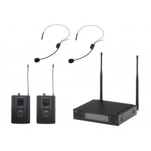 WF-U2302PP Беспроводная микрофонная система, 2 головных микрофона, Soundsation WF-U2302PP Беспроводная микрофонная система, 2 головных микрофона, Soundsation
