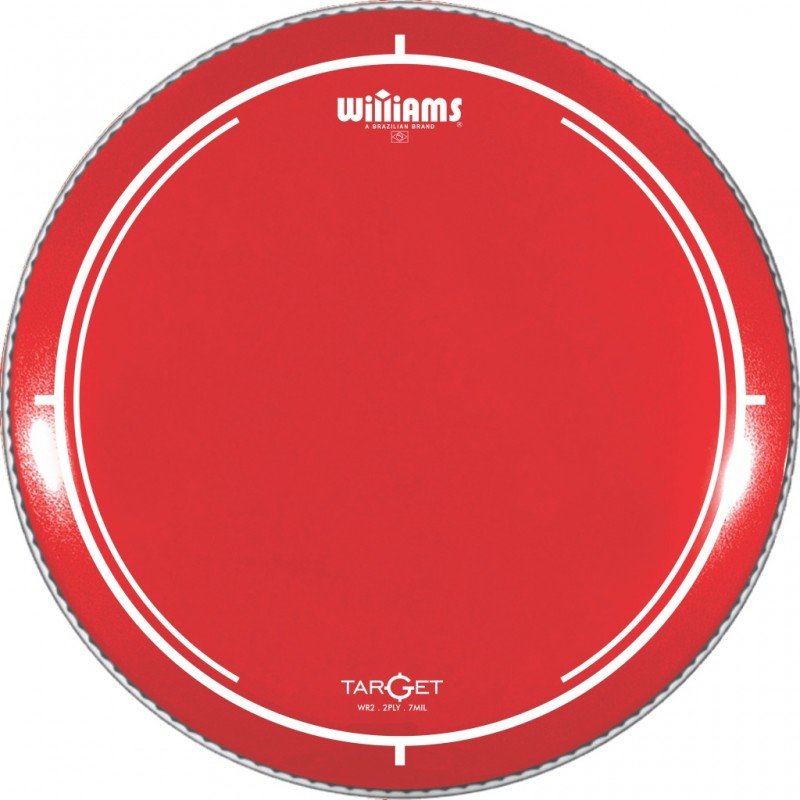 WR2-7MIL-20 Target Series Red Пластик для бас-барабана 20", красный, Williams