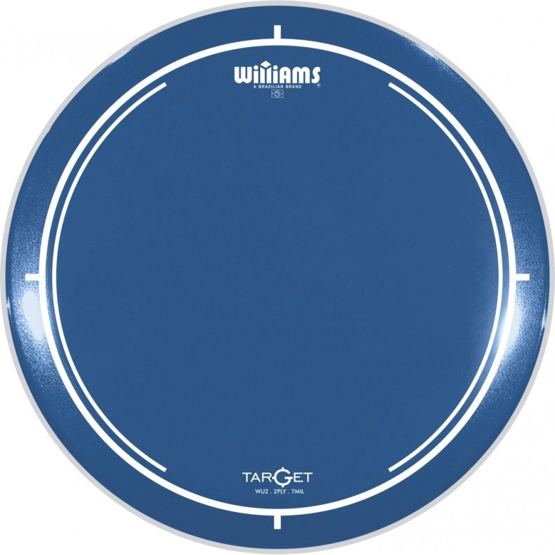 WU2-7MIL-22 Target Series Blue Пластик для бас-барабана 22", синий, Williams