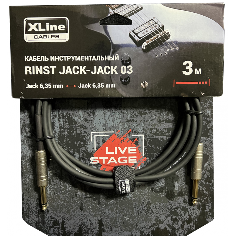 XLINE Cables RINST JACK-JACK 03 Кабель инструментальный XLINE Cables RINST JACK-JACK 03 Кабель инструментальный