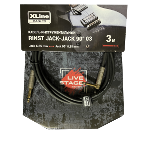 XLINE Cables RINST JACK-JACK 90° 03 Кабель инструментальный 3 м