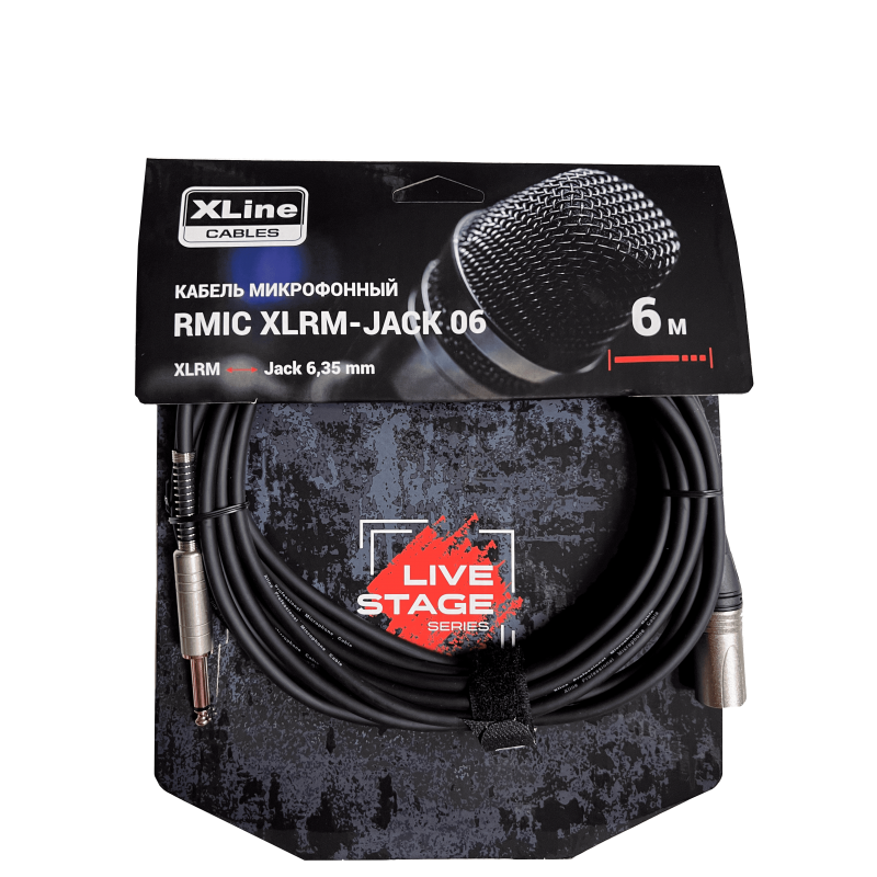 XLINE Cables RMIC XLRM-JACK 06 Кабель микрофонный XLINE Cables RMIC XLRM-JACK 06 Кабель микрофонный