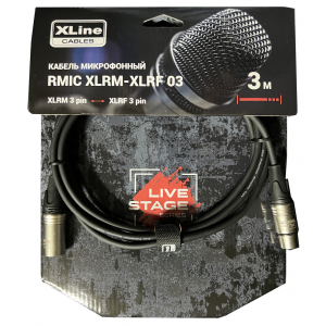 XLINE Cables RMIC XLRM-XLRF 03 Кабель микрофонный
