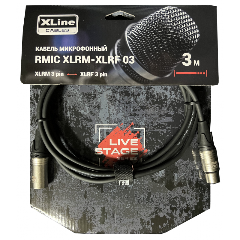 XLINE Cables RMIC XLRM-XLRF 03 Кабель микрофонный XLINE Cables RMIC XLRM-XLRF 03 Кабель микрофонный