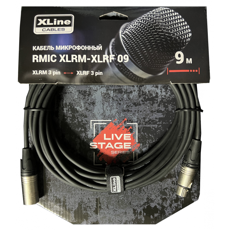 XLINE Cables RMIC XLRM-XLRF 09 Кабель микрофонный XLINE Cables RMIC XLRM-XLRF 09 Кабель микрофонный