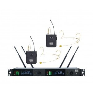XLINE MD-262A-E(NEW) Радиосистема c двумя поясными передатчиками и головными гарнитурами