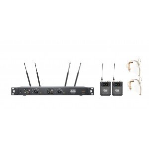 XLine WS-1000B Радиосистема двухканальная c двумя поясными передатчиками и головными гарнитурами XLine WS-1000B Радиосистема двухканальная c двумя поясными передатчиками и головными гарнитурами