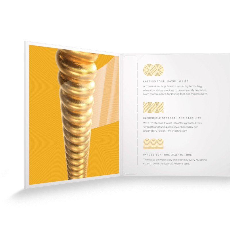 XSABR1256 XS Комплект струн для акустической гитары, бронза 80/20, 12-56, D'Addario