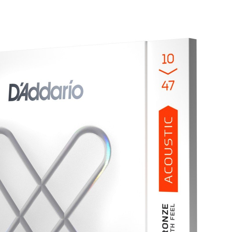 XSAPB1047 XS Комплект струн для акустической гитары, фосфорная бронза, 10-47, D'Addario