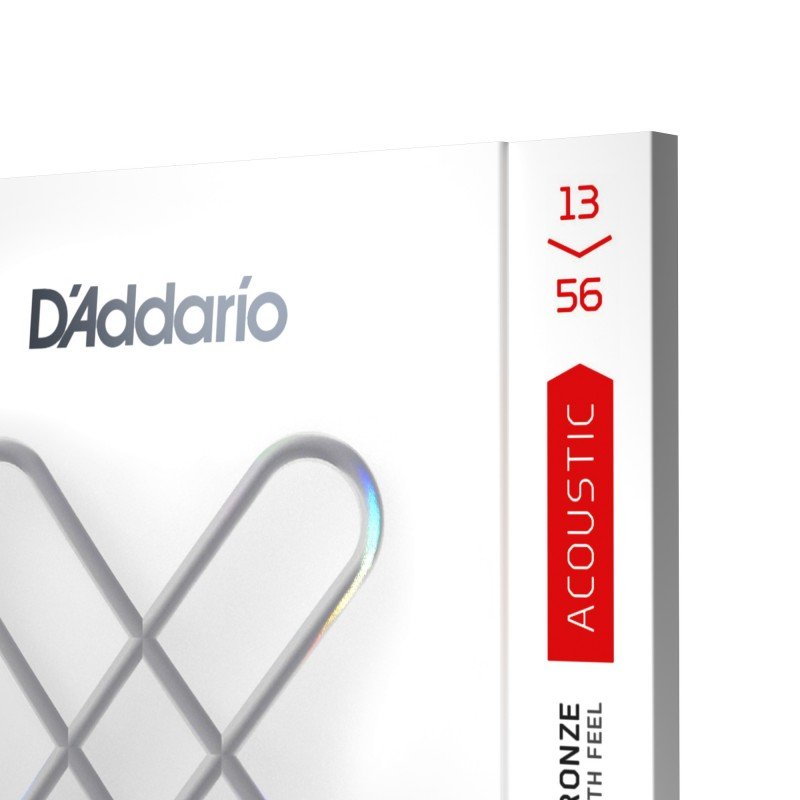 XSAPB1356 XS Комплект струн для акустической гитары, фосфорная бронза, 13-56, D'Addario