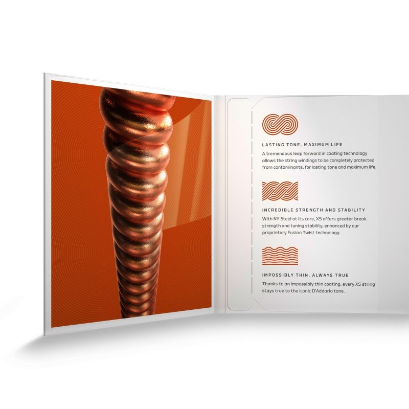 XSM1140 XS Комплект струн для мандолины, фосфорная бронза, 11-40, D'Addario