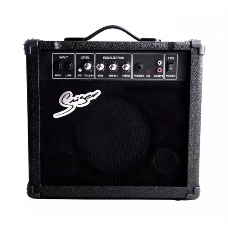 YX-15-BK Гитарный комбоусилитель, 15Вт, черный, Smiger