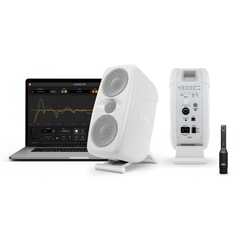 iLoud-MTM-MKII-Pair-WH Студийный монитор, пара, 200Вт, микрофон ARC, белые, IK Multimedia iLoud-MTM-MKII-Pair-WH Студийный монитор, пара, 200Вт, микрофон ARC, белые, IK Multimedia